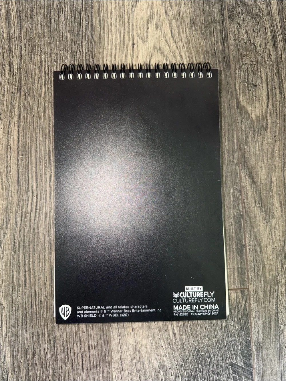 Supernatural Spiral Recipe Notebook - Red & Black Dean Winchester Art